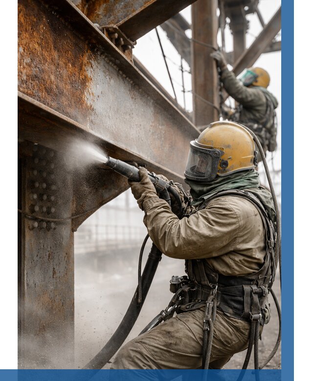 Пескоструйная очистка металлоконструкций в Вязниках по 641 р. ВЫСОТНИК-Взн