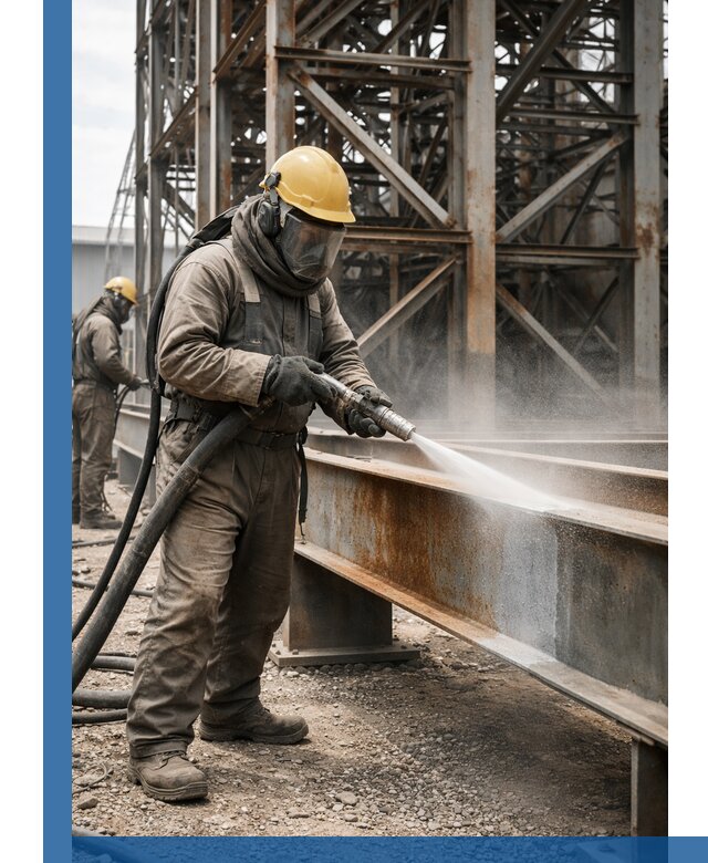 Пескоструйная очистка металлоконструкций в Вязниках промышленная