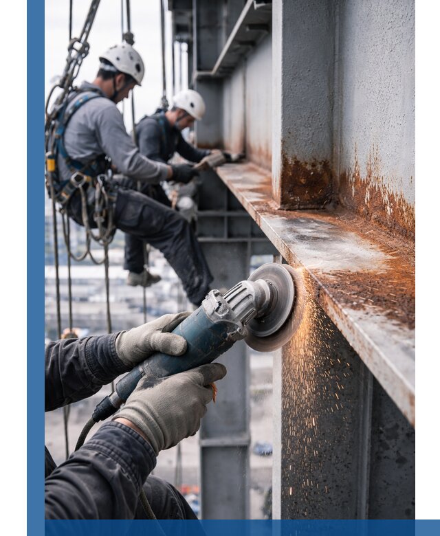 Зачистка металла от ржавчины и подготовка поверхностей в Вязниках