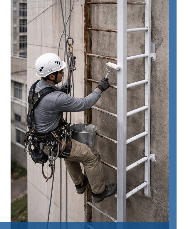 Покраска пожарных лестниц в Вязниках от 4807 р. | ВЫСОТНИК-Взн