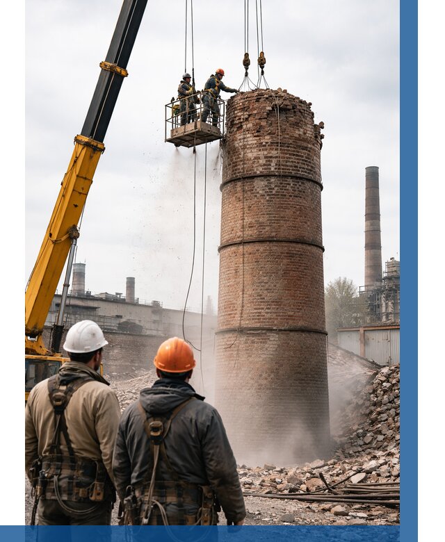 Демонтаж дымовой трубы в Вязниках от 96147 р. | ВЫСОТНИК-Взн, смета