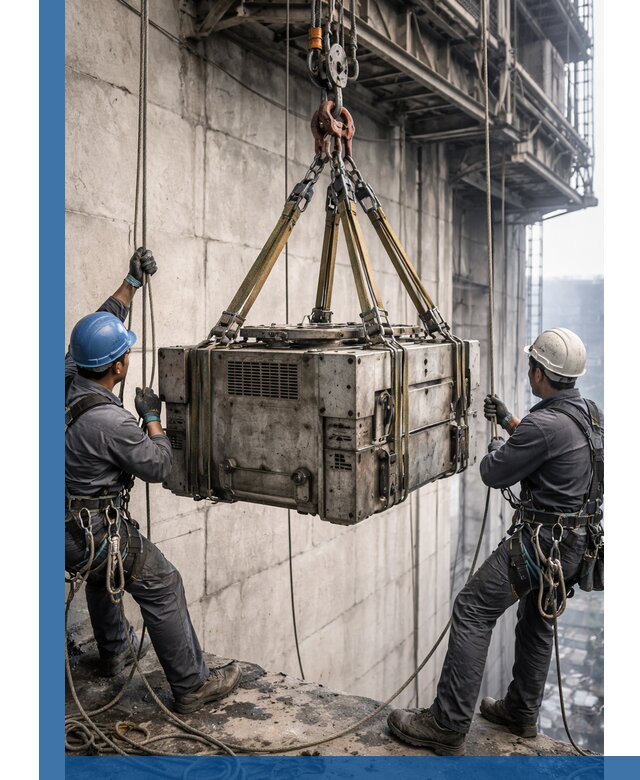 Такелажные работы на высоте, подъем и монтаж грузов в Вязниках