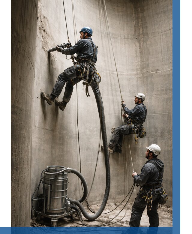 Зачистка силосов в Вязниках от 4807 р. Договор и смета ВЫСОТНИК-Взн