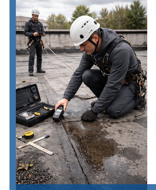 Обследование кровли на протечки и выявление дефектов в Вязниках