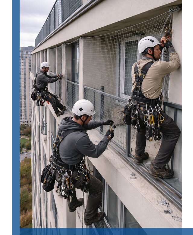 Профессиональный монтаж защитной сетки от птиц в Вязниках